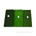 Ime ụlọ Foldable Grass Golf Mat na Rubber Base